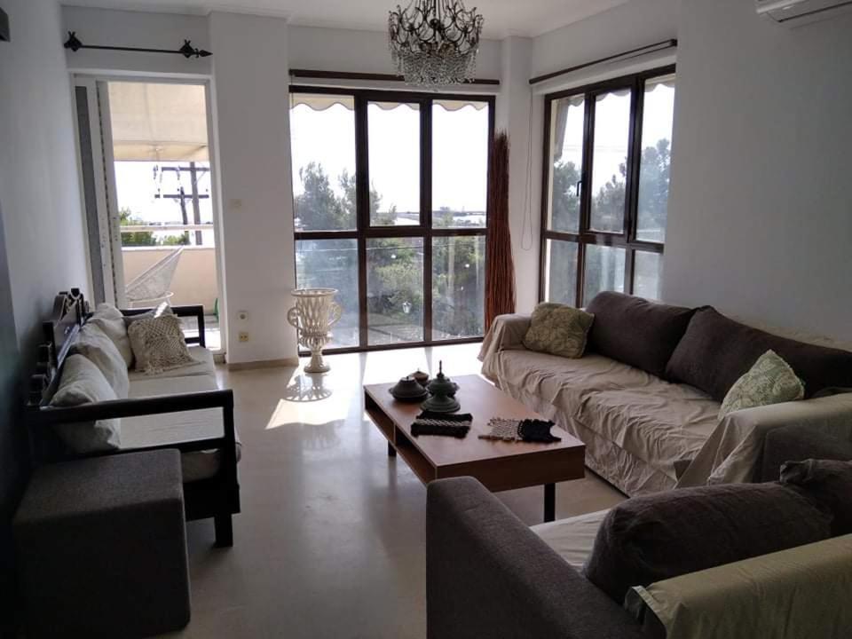 Super View Seafront Apartment Nea Michaniona Ngoại thất bức ảnh